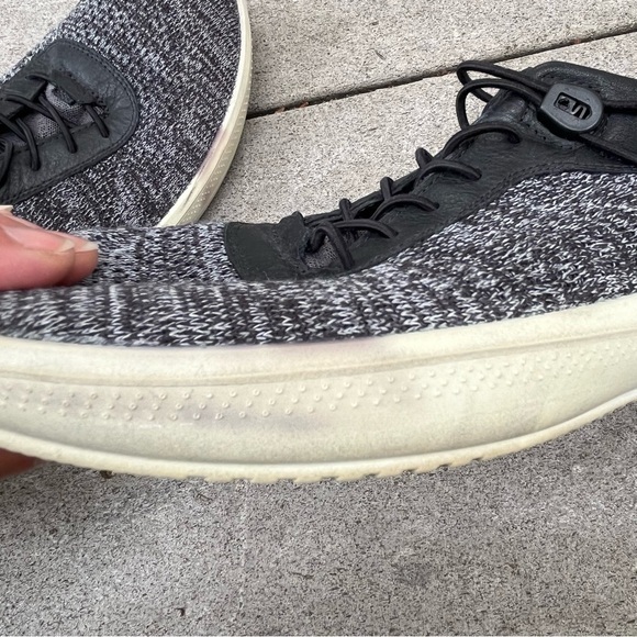Ecco Men Euro 44 Intrinsic Gray Black Knit Low Top Athletic Sneaker Shoe 10/10.5 - Picture 9 of 16